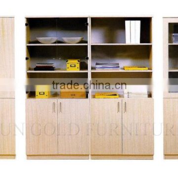 Wooden office cabinet wall cabinet bookcase corner showcase design (SZ-FCB333)