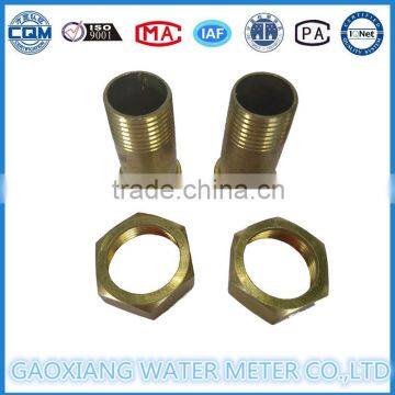 DN15,20,25mm Brass Fitting Water Meter,2 Nuts+ 2 Connectors photo-4