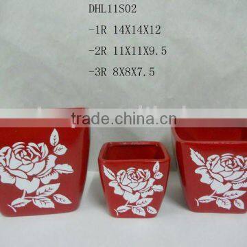 Ceramic flower pot