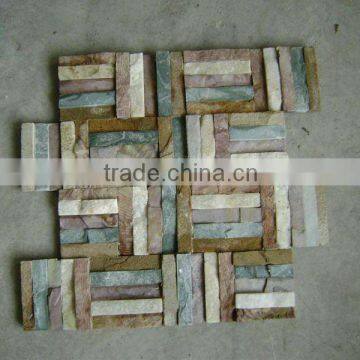 nature stacked wall decoration stone tiles