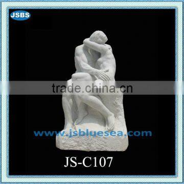 Hand Carved Stone Kissing Statue