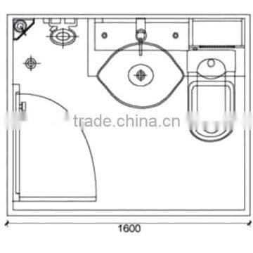 Populer Modular Bathroom Design With Wash Basin photo-2