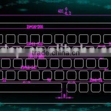 Customize Design Branded Metal Spanish Keyboard With Trackball photo-2