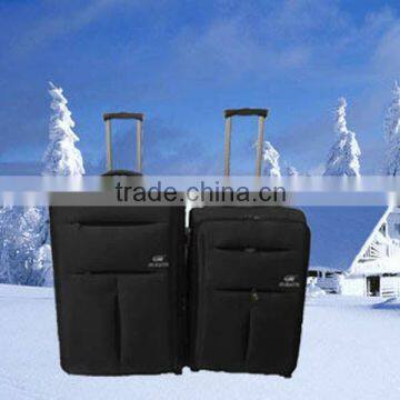 2013 black EVA new design soft carry on rolling wholesale manly beauty leisure fashion eminent rolling two wheels trolley bag