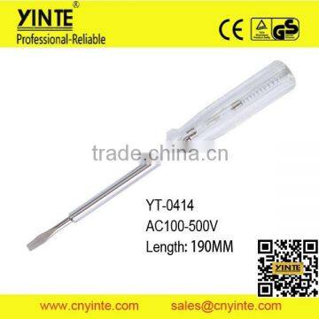 CE GS approved AC100-500V electrical test pen screwdriver