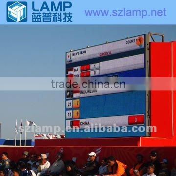 LAMP outdoor full color scores LED billboard for Asian beach games