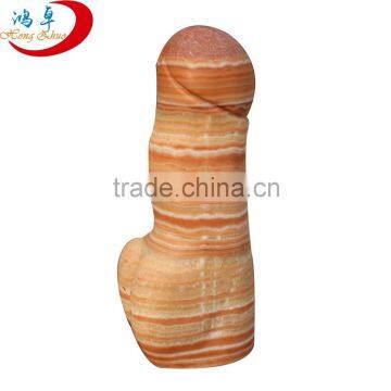 Pork Stone Phallus Carving Gemstone penis