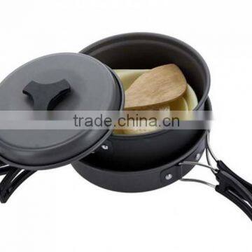 portable camping outdoor cooking pan pot