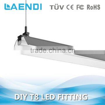 No flashing 100lm/w 80ra linear fluorescent light fittings t8 120cm 30w