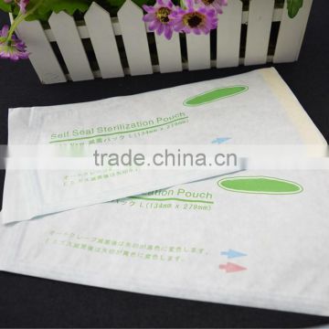 self seal sterilization pouch / one side clear paper custom printing packing plastic bag