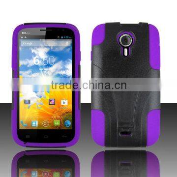 T-Stand Dual Layer Armor Case With Kick Stand For BLU 5.0