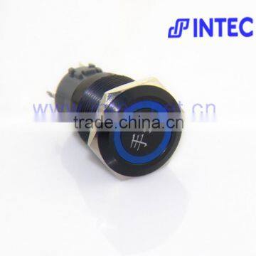 19mm metal switch, black metal switch, LED and Momentary switch, with the character of FINGER