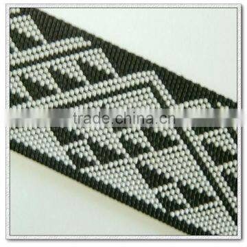 38mm wide jacquard polyethylene webbing strap,pp pattern tape