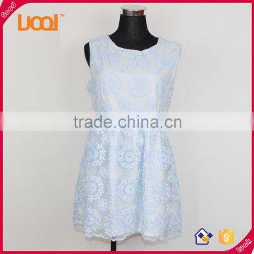 New Fashion Sleeveless Women Fashion Lace Dress Girls' Dress photo-1