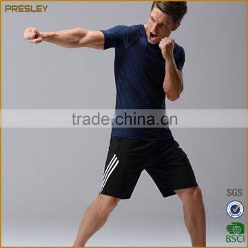 Men Yarn Dyed Active Mixed Heather Color Custom Logo t Shirts for Men Custom Logo Design