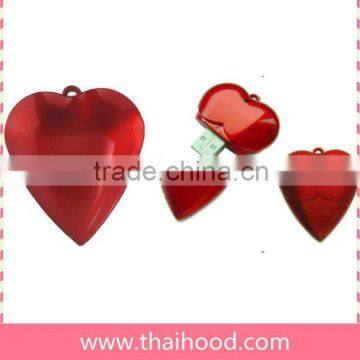 heart design USB flash drive for gift