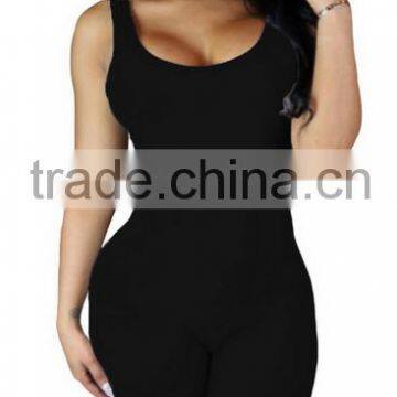 Europe and the United States MOON BUNNY station all-match - new leisure sleeveless sexy backless tight Jumpsuit 64016 hollow