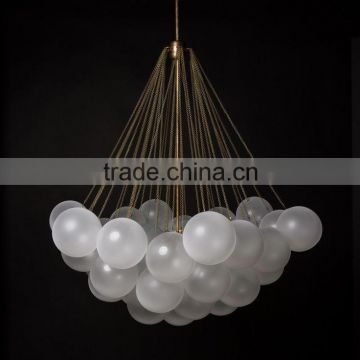 Frosted Glass Orbs Cloud chandelier G9 * 3 MAX 60 W with Stunning Design