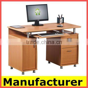 Hot Sale Morden Wooden Computer Table With Shelf/ Bookshelf photo-4