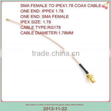 IPX I-PEX1.78 UFL To SMA Female ipx cable assembly