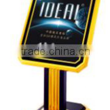 Public stainless steel standing poster/sign stand