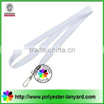 White tube lanyards with J hook for exhibition