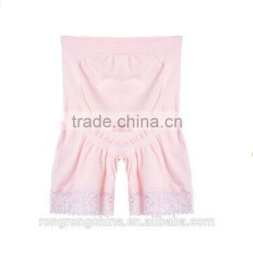 17 Year Hosiery Supplier High Quality Women's Lace Seamless High Stretch Maternity Underwear Support Boyshort Panty photo-3