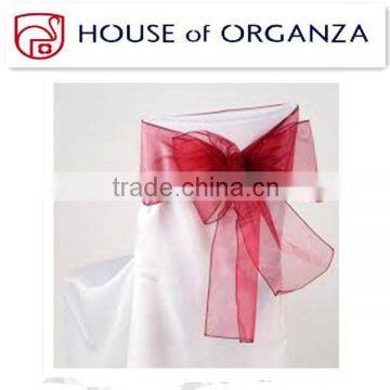 Wholesale Organza Chair Sash for Wedding Decoration