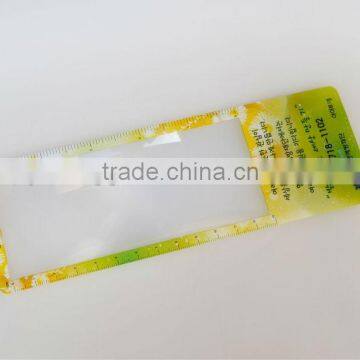 PVC Plastic flexible Promotional Bookmark Magnifying Sheet