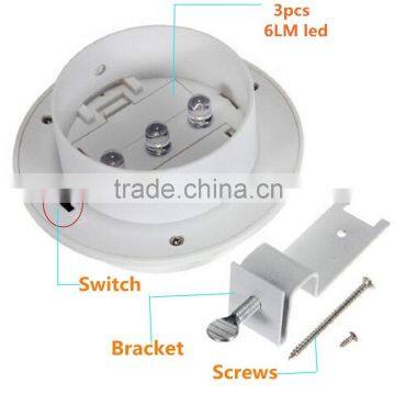 Water Resistant With Switch Solar Powered 3-led Gutter Light Fence Lamp Outdoor Solar Gutter LED Lights photo-2