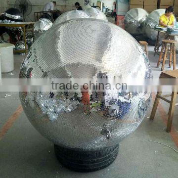 hot sell ktv reflective glass ball fiberglass core 1.5m disco ball with 10*10mm mirrors