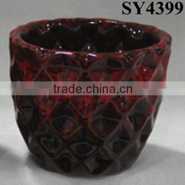 Glazed Small Colorful Ceramic Pot photo-5