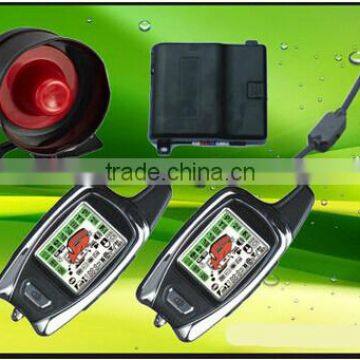CA002TW hot car security system remote start engine fm two way car alarm