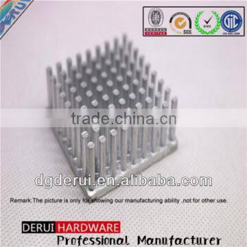 aluminum custom square forging process heatsinks zinc plating