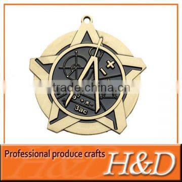 cheap metal sport star school medals