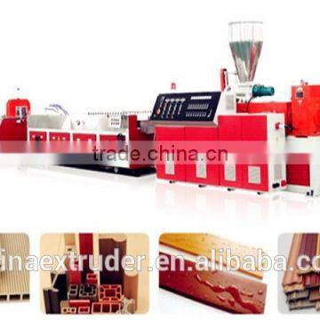 Wpc Pvc Decking Profile Extrusion Machine