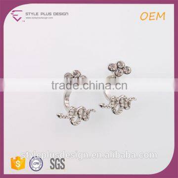 E73378K02 925 Sterling Silver Jhumka Made Earrings Unique Finger Designer Wholesale Fashion Jewelry Brand For Women photo-2