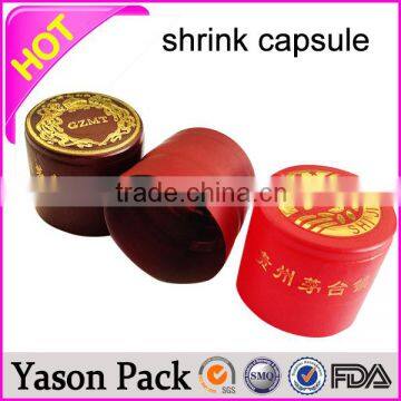 Yason pvc wine capsules empty capsules virgin capsules