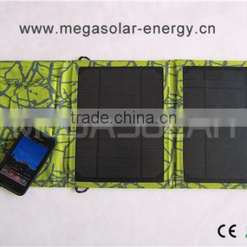 10W 5V 2A foldable solar charger for iPhone iPad Samsung Notes S4