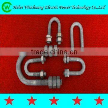 Finely Processed Good Quality Product Stainless Steel Galvanized U Bolt for Power Line Hadware Fittings, WeiChuang Product photo-3