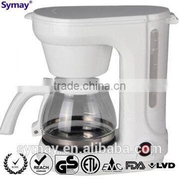 American-style Coffeemaker with swing-out funnel permanent filter 0.75L 6 cups 120V 220-240V 650W