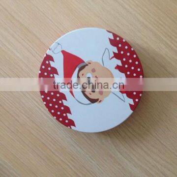 Promotional new update round shape tin boxes makeup tin box