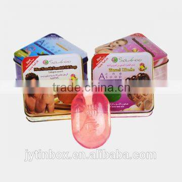 Tin can supplier Wholesale promotional custom soap packaging tin can