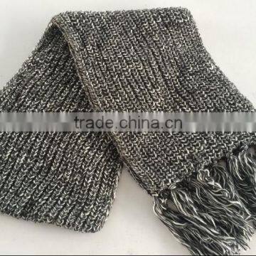 Hot Popular Very Soft Chunky Warm Knitting Trend Stretchy Melange Tassel Scarf