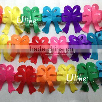 tissue Bownot shape honeycomb paper garland for birthday party decorations