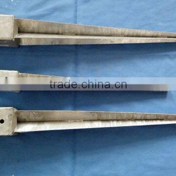 galvanized white zinc pole anchor