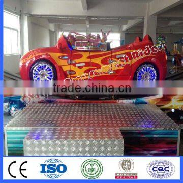 Theme park ride electric sliding car single wave for sale