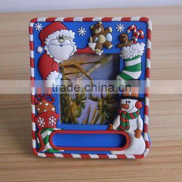 Christmas photo frame, 3D PVC picture frame, photo picture frames