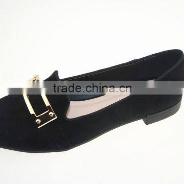 Latest design lady flat shoes,ladies' simple shoes office shoes