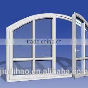 aluminium arched casement window